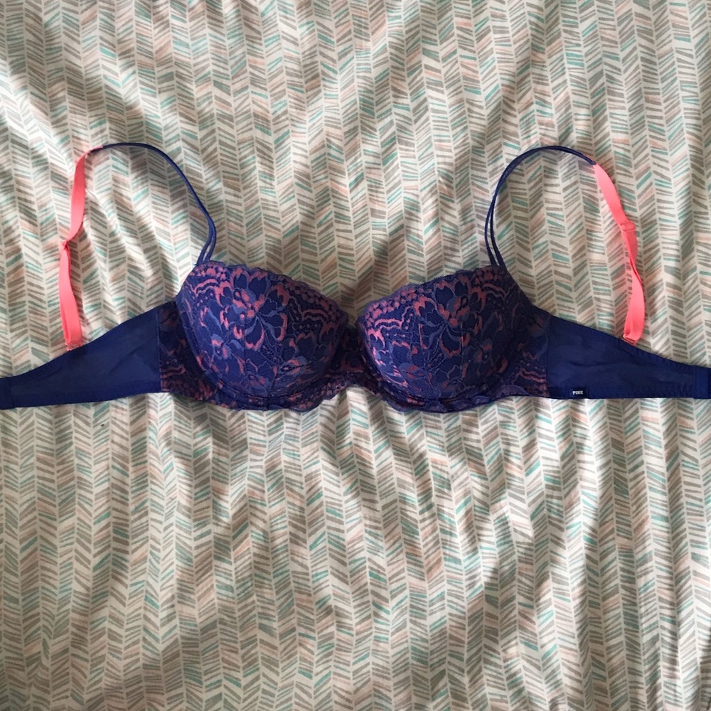 PINK VICTORIAS SECRET Push Up Bra 34D